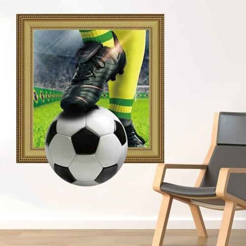 2018 Football Wall Stickers Soccer Court Home Decor Wall Decal for Living Room Kids Room Mural Party Decoration Poster