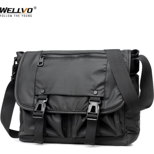 Nylon Shoulder Bags Men Casual Travel Waterproof Single Shoulder Bag Men Crossbody Messenger Bags Business Male iPad New X292ZC