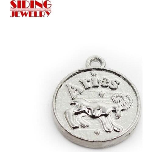 New Arrival 20pcs/lot Signs Of The Zodiac Aries Dangle Charms Hanging Charm DIY Bangles/Bracelets Necklace Pendant Jewelery