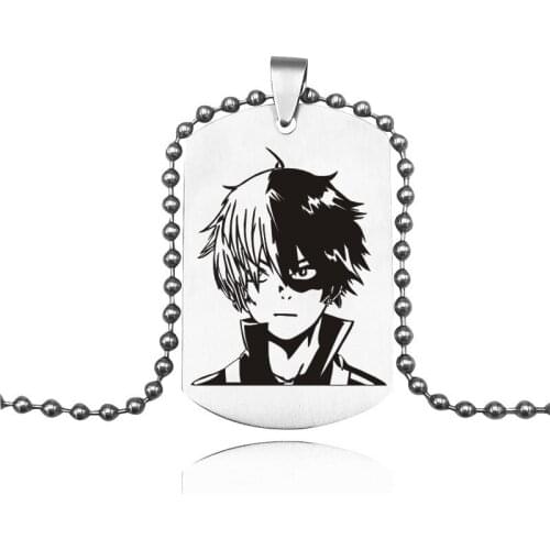 Wholesale Japanese Anime My Heor Academic Necklace Accessories Midoriya Izuku All Might Alloy Chains for Men Women Cosplay