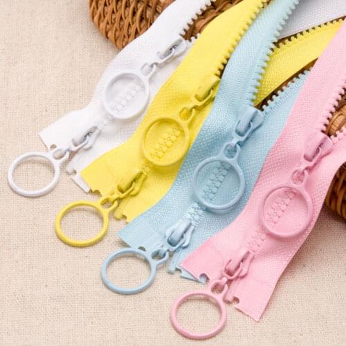 1Pc 3# 60/80/100/120/150cm Double Head Zipper Sliders Head Plastic Resin Zipper for Sewing Baby Clothes Sleeping Bag Long Zipper