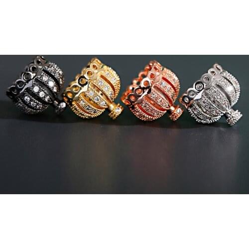 Crown Bead Spacer Four Color Accessories Charms For Jewelry Materials Pendants Craft Beads Making Beads For Bracelets Handmade