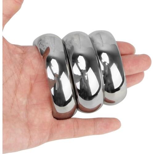 Delay ejaculation Sex Toys for Men 40/45/50/mm Scrotum Stretcher Heavy Cock Rings Penis Ring Stainless Steel