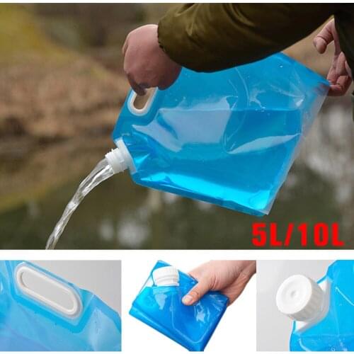 5L/10L Outdoor Foldable Folding Collapsible Drinking Water Bag Car Water Carrier Container Camp Hiking Picnic BBQ Emergency Kit