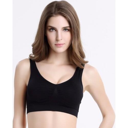 Selling Hot Seamless Thin Pad Female Underwear Fitness One Piece Push Up Bra Shock-Proof Cotton For Women Bralette Lingerie Lady