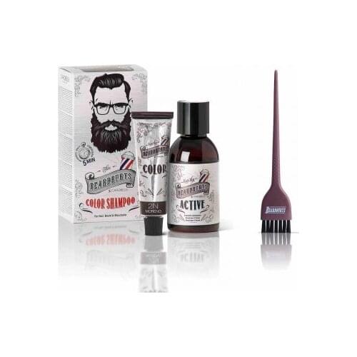 Pack beard and hair dye in 2N Brown + paletine shampoo