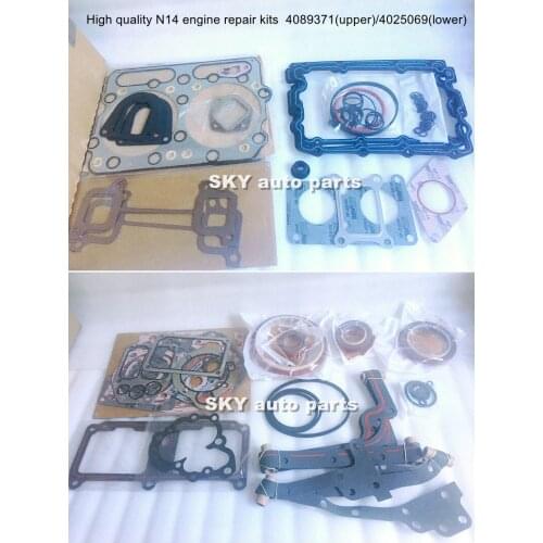 High quality N14 engine repair kits 4089371(upper）/4025069（lower