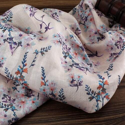 High-end hand made fabrics digital printing Ramie cloth,dress shirt fabrics,sewing accessories