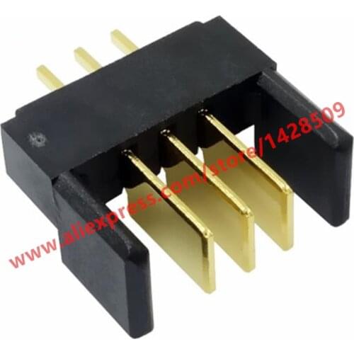 10pcs 2.0mm Pitch Large Current Male Plug Junctor Knife-type 3-pin Battery Connector Assembly For Intelligent Door Lock