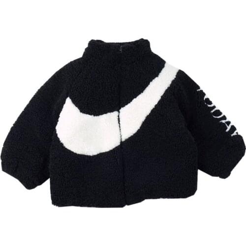 UNIQUE-BABY Kids Snowsuit Baby Boys Girls Winter Cotton Jacket Korean Style Children Fleece Thick Lamb Cashmere Coat Warm clothe