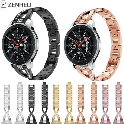 22mm Metal Bracelet Strap For Samsung Galaxy Watch 46mm Smart Watch Band Replacement Watchband For Huami Amazfit GTR 47mm