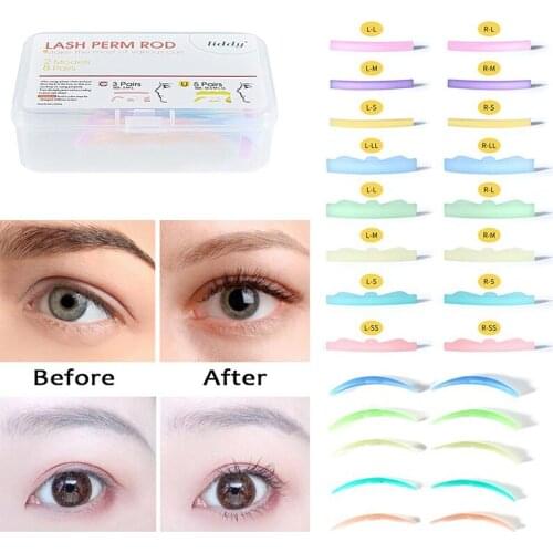 8Pairs Eyelash Perming Eyelashes Perming Curler Reusable Lash Lift Shield Pads Package Included 8 Pairs of Eyelash Lift Pads