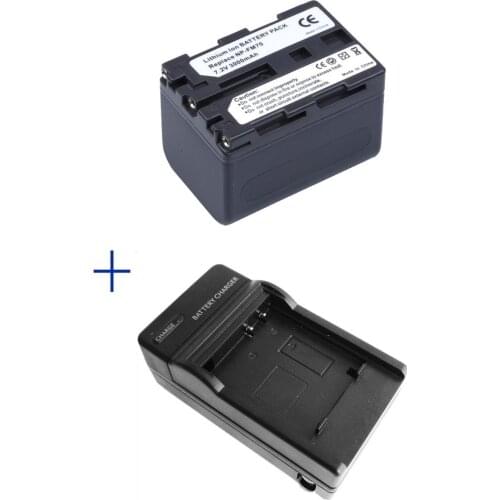 1pcs NP-QM71 NP-FM70 FM70 Battery + Charger for Sony HVR-A1U DCR-TRV361 DVD301 UX1,Free shipping,For sony camera accessories