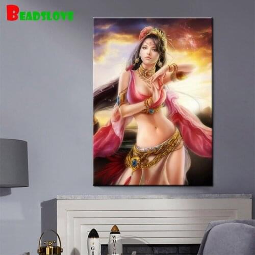 Fantasy woman 5d diamant square diamond painting full square, diamond embroidery full round drill 2020 new wall decor,B92
