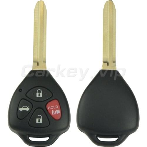 Remotekey GQ4-29T 4 button 315 Mhz with G chip TOY43 blade for Toyota Corolla car remote key 2010 2011 2012