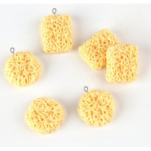 10pcs DIY flatback resin fittings simulated food cabochon Instant noodles charms jewelry mobile phone shell materials wholesale