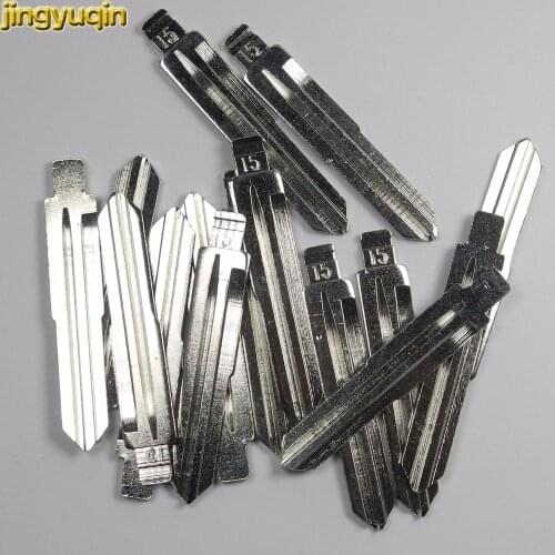 Jingyuqin 20s/lot For Chevrolet Spark Buick Kia Hyundai Left Key Blade For Car Flip Key No.15 Blank Remote Keyless Entry System