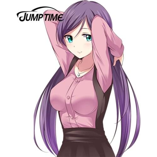 JumpTime 13cm x 8.8cm Cartoon Car Decoration Love Live! Anime Sticker Refit Accessories Waterproof Vinyl Styling Car Sticker