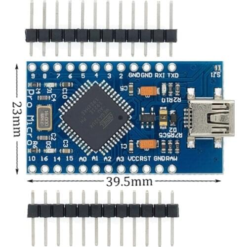 10pcs Mini USB ATmega32U4 Pro Micro 5V 16MHz Board Module For Arduino Leonardo ATMega 32U4 Controller Pro-Micro Replace Pro Mini