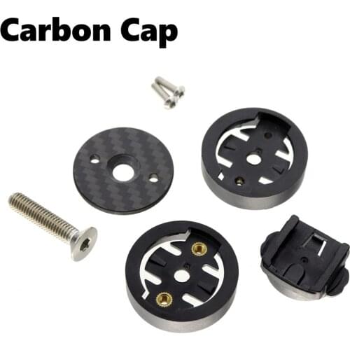 MTB Road Bike Bicycle Computer Holder Stem carbon Top Cap Cycling Stopwatch GPS Mount Bracket for Garmin Bryton Cateye