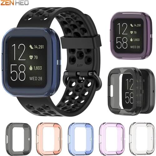 Protection Cover For Fitbit Versa 2 Band Case Soft Watch Frame For FitBit Versa Watch 2 Accessories Screen Protective Case