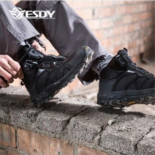 High Cut Unisex Hiking Shoes Wearable Breathable Mens Outdoor Rubber Boots Woman Trekking Shoes Mountain Climbing Sneakers
