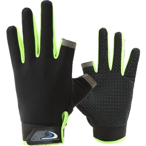 Outdoor Fishing Gloves Waterproof Full or Three Fingers Cut Anti-slip Climbing Glove Hiking Camping Riding Gloves