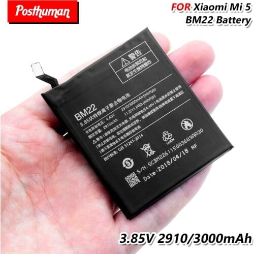 BM22 Rechargeable Lithium Li-Po Phone Battery BM-22 BM-22 3000mAh Battery For Xiaomi Mi 5 Mobile Phone High Performance