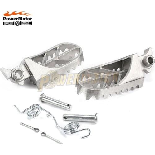 Stainless Steel Motorcycle Foot Pegs Foot Peg Footpeg Front Footrests For Harley Honda Kawasaki Yamaha Suzuki Pit Dirt Bike