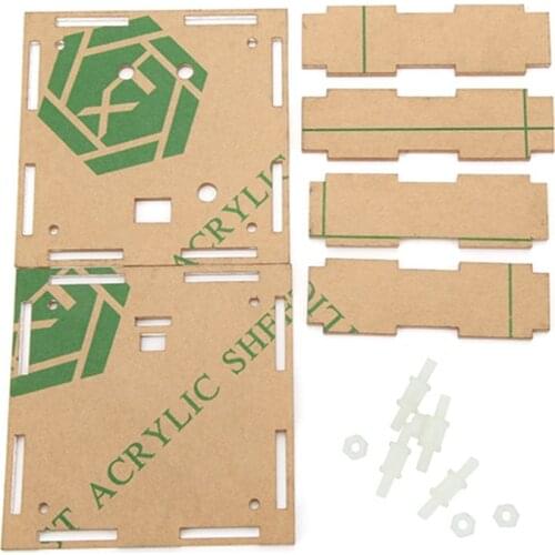 Transparent Module Case Housing Shell For Upgrade DIY EC1515B DS1302 LED Electronic Clock Kit