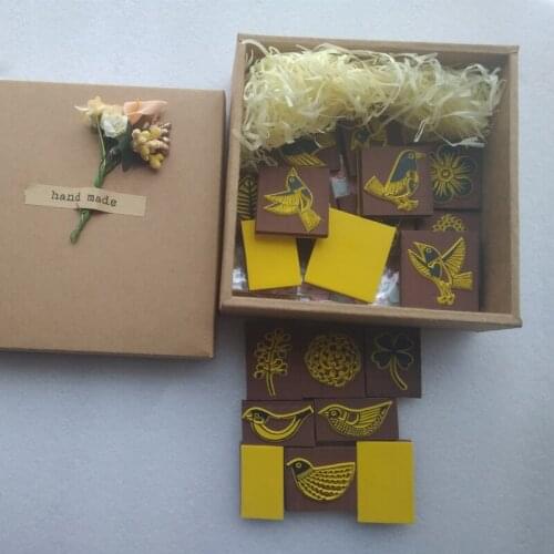 Diy silicon scrapbooking rubber stamp set hand made gift stamp for kids 20 pcs