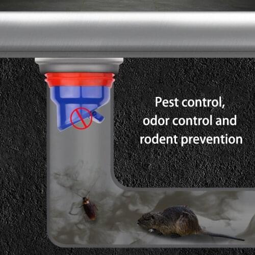 Silicone Floor drain 40-50mm Filter core Kitchen Shower Large Displacement Strainer Plug Trap Anti Odor Pest control Deodorant