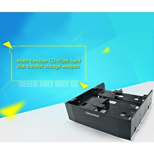 F19E OImaster MR-8802 HDD Cage Rack Multi-functional Hard Drive Conversion Rack Standard 5.25 Inch Device for 6 x2.5'' HDD