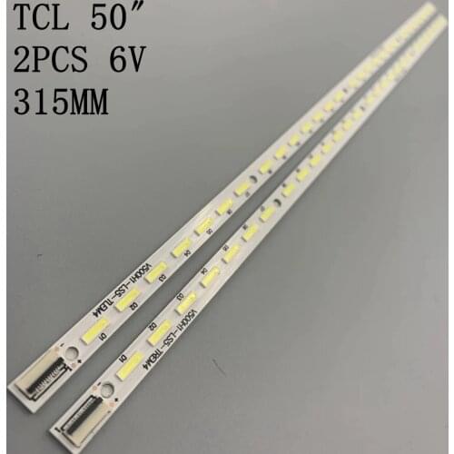 2 pcs LED backligt strip for WINS WL5000SMT DAEWOO DWLED-50FHD TCL L50E3000F NEX NX-L50FHD V500HJ1-LE1 REV C1