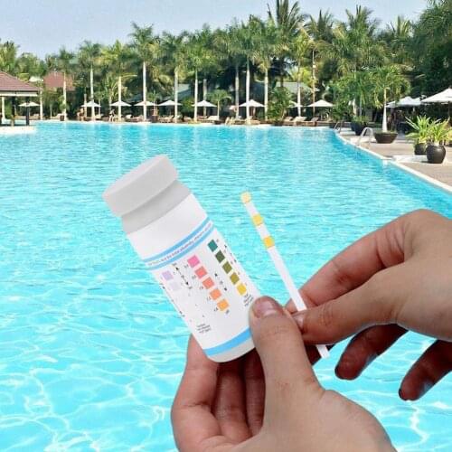 3-In-1 Swimming Pool PH Test Paper Residual Chlorine PH Value Alkalinity Hardness Test Strip PH Tester Pool Cleaner Accessories