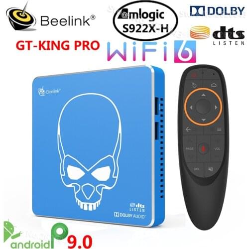 Beelink GT-KING PRO WiFi 6 Amlogic S922X Smart Android 9.0 TV Box 4GB DDR4 64GB ROM Dolby Audio DTS 4K HD Hi-Fi Media Player