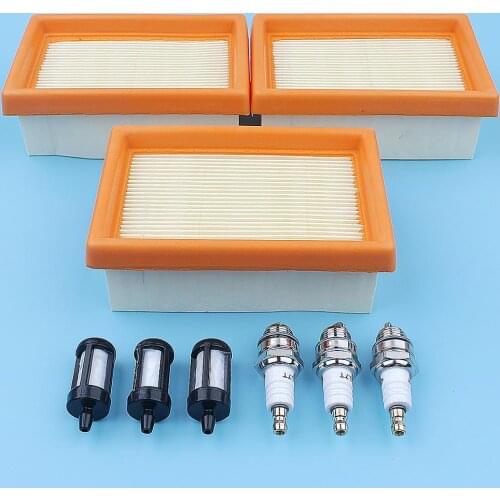 Air Fuel Filter Spark Plug Kit For Stihl BR350 BR350Z BR430 SR430 SR431 SR450 BR430Z Backpack Blower Replace 4223-141-0300