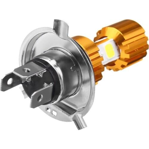 2pcs 1pcs 18W Heading Light H4 BA20D 3 COB Motorcycle Headlight Bulb HM6 2000LM White Color Motorbike Outdoor Lighting Fog Light