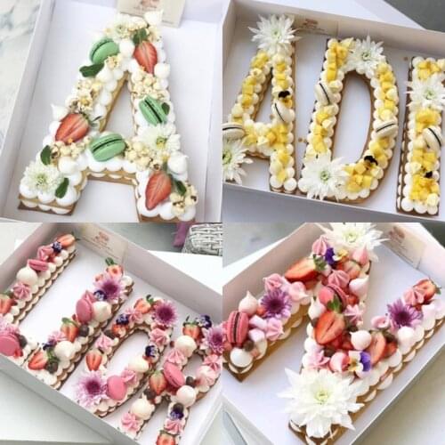 26 Letters Alphabet Cake Molds Birthday Muffin Decorating Cake Cookie Chocolate Mould Decoration Baking Pastry Accessories Tools