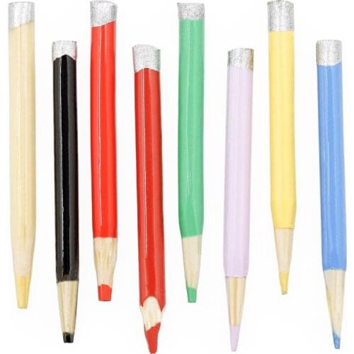 Odoria 1:12 Miniature 8Pcs Colored Pencils Painting Art Set Living Room Bedroom Home Dollhouse Accessories Doll House Decoration