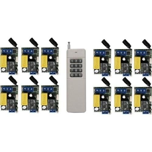 3000M Long Range AC220V 1CH RF Wireless Remote Control Relay Switch light /lamp/ window/Garage Doors shutters projection screen