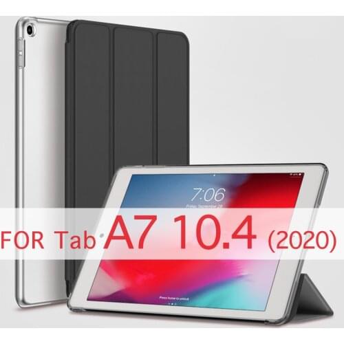 QIJUN Tablet Case For Samsung Galaxy Tab A7 10.4'' 2020 SM-T500 SM-T505 SM-T507 Funda PC Back PU Leather Smart Cover Auto Sleep