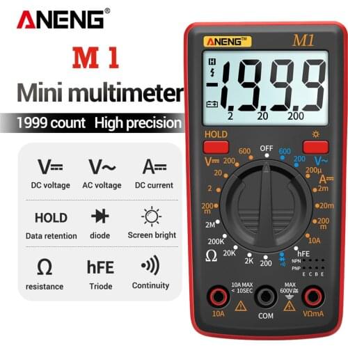 Mini M1 Smart Digital Multimeter Esr Meter Multimetro Tester True Rms Digital Multimeter Testers Multi Meter