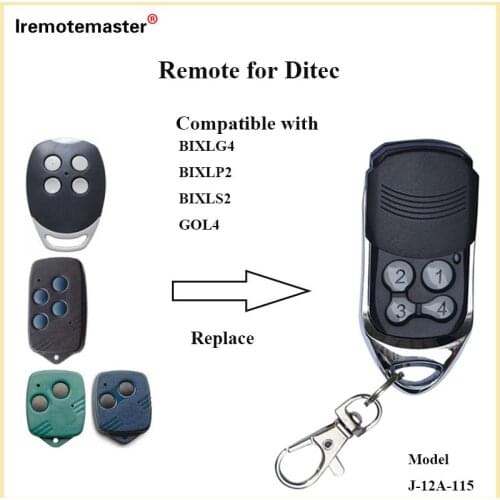 For GOL4,BIXLP2,BIXLS2,BIXLG4 Rolling code 433mhz duplicator compatible garage door remote control
