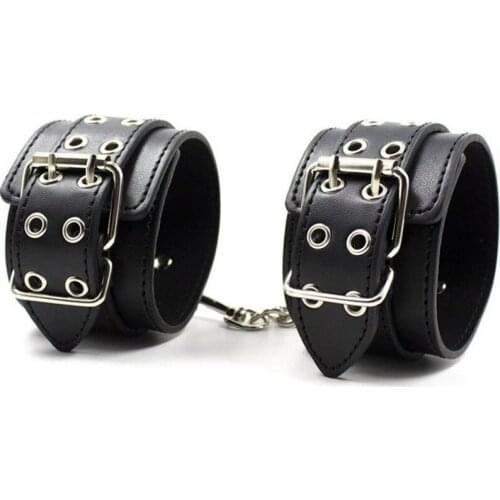 Hand Ankle Leather Bonage Cuffs Adult Games Restraints Slave BDSM Handcuffs For Sex tools Couples Fetish Erotic Toys