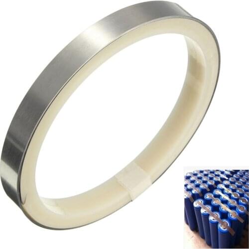 1Pc 5M 0.25mm x 7mm 0.25mm x 10mm Pure Nickel Strip Tape For Li 18650 Battery Spot Welding Compatible For Spot Welder Machine