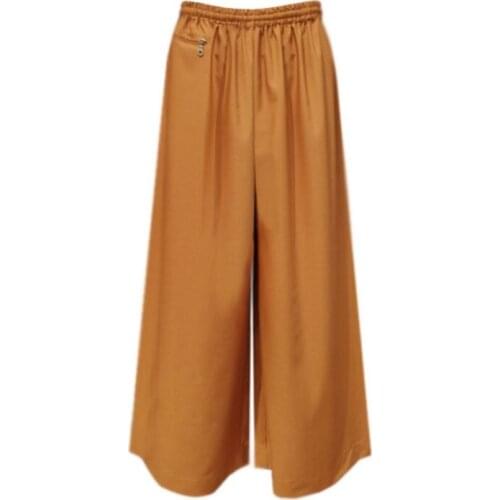 Summer&Spring shaolin monk kung fu pants lay meditation trousers zen lay meditation pants grayl/yellow