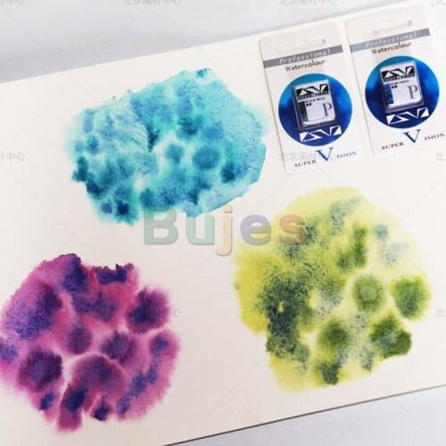 Layered Color Watercolor Pigment, Professional Three Primary Color Solid Pigment, Half Watercolor, Master Set, SuperVision