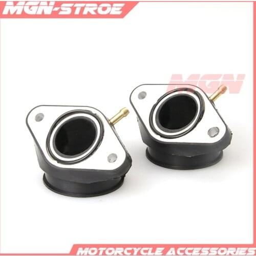 Moto Carburetor Carb Intake Interface Adapter Connector Pipe Manifold For Virago XV400 91-94 XV500 92-98 XV535 88-01