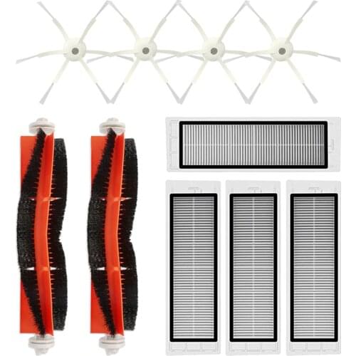 10pcs Vacuum Cleaner Brushes Hepa Filters Kit for Xiaomi Vacuum 2 / 1s Roborock S50 S51 MI Robot Vacuum Cleaner Parts